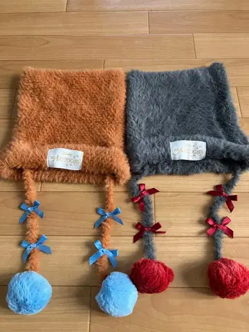 도쿄 디즈니랜드 애니멀즈 폼폼 포함 모자 2개 세트 베를리오즈