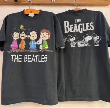 XL THE BEATLES 티셔츠 블랙
