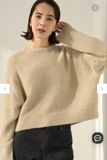 UNFILO 베이지 니트 스웨터 M 사이즈