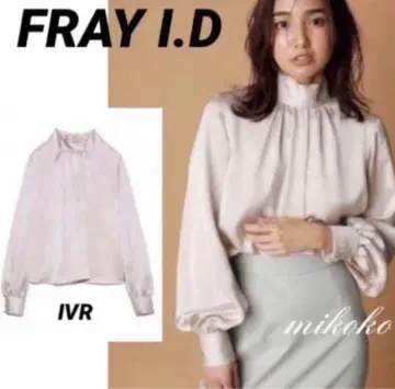 프레이 아이디/새틴 보타이 블라우스