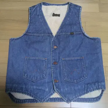 빈티지 Wrangler 데님 보아 베스트