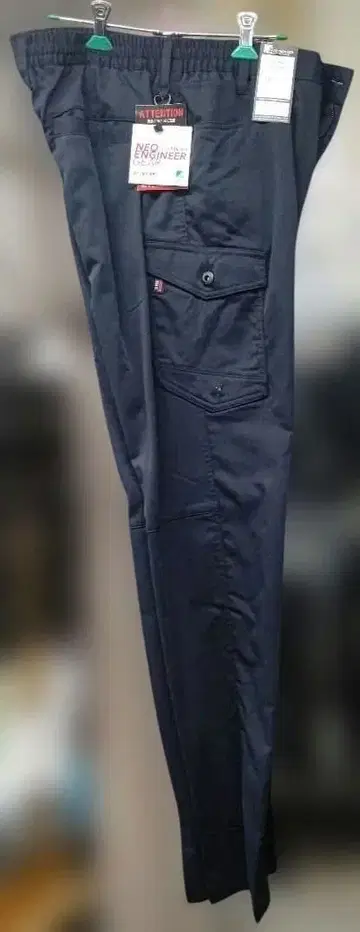 I'z FRONTIER 스트레치 옥스퍼드 카고 팬츠 L 네이비