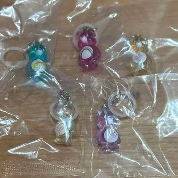 케어베어 클리어 마스코트 참 메지루시 액세서리 컴플리트 낱개 판매