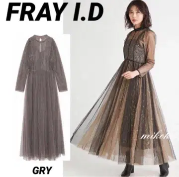 프레이 아이디 / 튤 레이어드 플레어 원피스