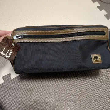 dunhill 블랙 나일론 클러치백