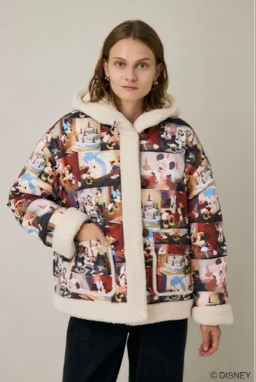 MOUSSY 마우지 Disney 디즈니 콜라보 코트