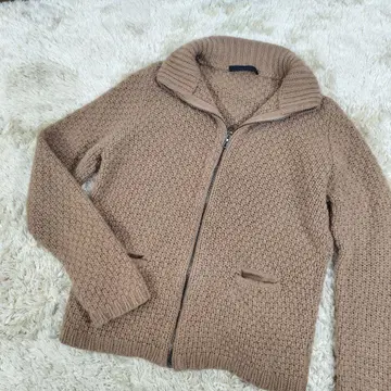 Les Copains 집업 니트 가디건 캐시미어 이탈리아제