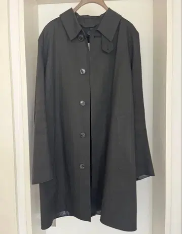 매킨토시 코트 고무 코팅 블랙 아우터