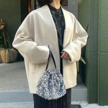 sakishima tokyo 베이지 노카라 자켓