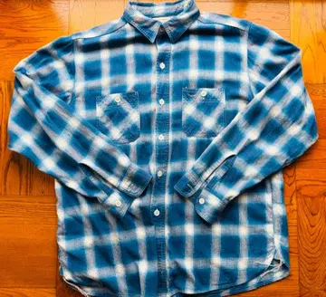 XL 사이즈 BONCOURA 플란넬 셔츠 옴브레 체크 일본제 size42