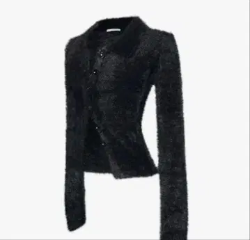 S fluffy knit tops theredthread Black