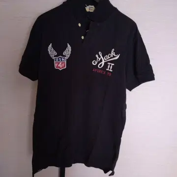 AVIREX 자수 피케 셔츠