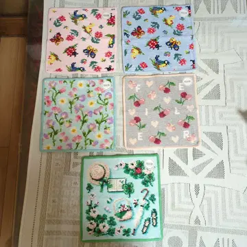 페이 타월 손수건 5개 세트