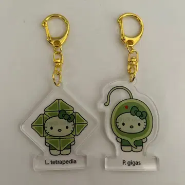 오사카 만박 일본관 모키티 아크릴 키링 2개