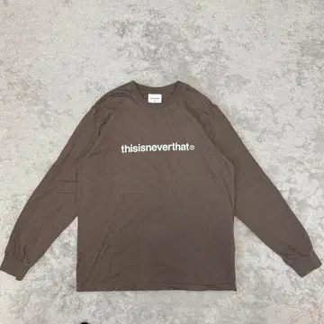 thisisneverthat 롱 T 긴팔 셔츠 브라운 BX70