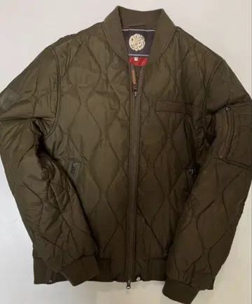 프리티 그린 오아시스 MA-1 자켓 퀼팅