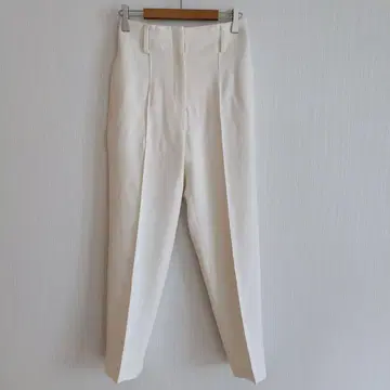 플라스테 헤링본 하이웨스트 테이퍼드 팬츠