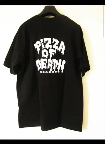 pizza of death 로고 티셔츠 블랙 사이즈 L