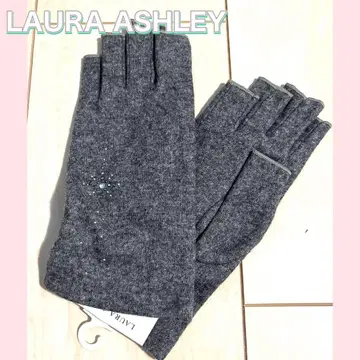 LAURA ASHLEY 로라 애슐리 장갑 큐빅 그레이 핑거리스