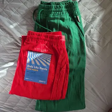 DEAR LAUREL 셰프 팬츠 M 사이즈 레드 L 사이즈 그린