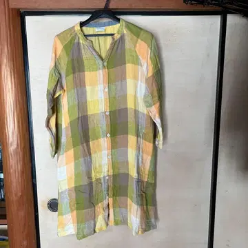 NATURAL LAUNDRY 사이즈 2 체크 무늬 튜닉