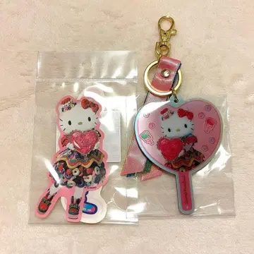 [퓨로] 미라기후 스티커 부채형 거울 키링 세트