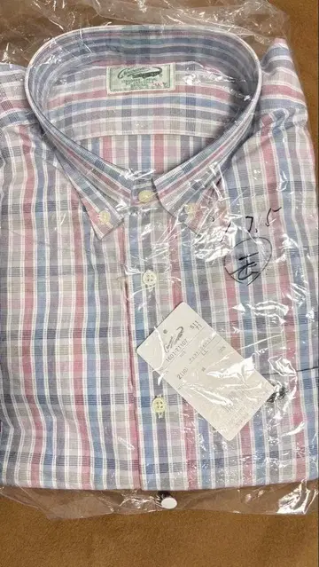 크로커다일 체크 무늬 셔츠 LL