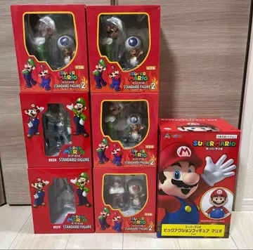 슈퍼 마리오 피규어 세트 마리오 루이지 키노피오 와루이지