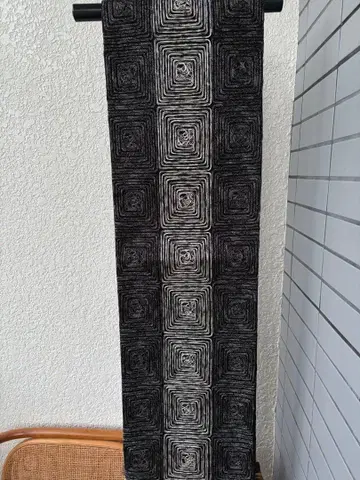 후쿠로 오비 무월 작가 작품 순수 실크 미사용