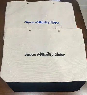 [새상품] 재팬 모빌리티 쇼 2025 토트백 블랙 파랑 2세트