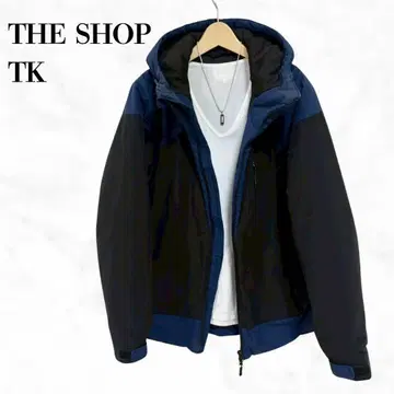 THE SHOP TK 패딩 자켓 아우터 파랑 블랙 다운 자켓