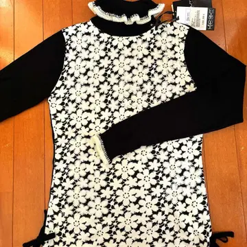 터틀 꽃무늬 스웨터 비즈 포함 프랑스 구매