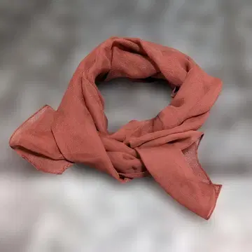 실크 스톨 실크 쉬폰 숄 롱 스카프 무지 벽돌색