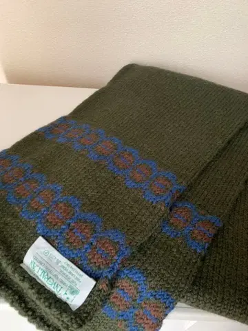 스코틀랜드제 손뜨개질 인버 아란 머플러