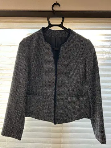 네이비 트위드 자켓