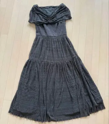 CELFORD 셔링 튤 드레스