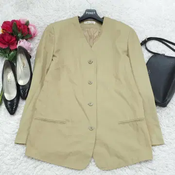 G9282*캘빈클라인 포멀 노카라 자켓 베이지 11