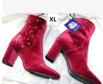 [ 새상품 미사용 택 포함 ] GU 세일러문 스웨이드 부츠 빨간색