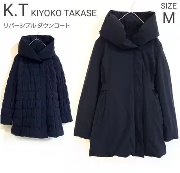 [ K.T KIYOKO TAKASE ] 리버서블 다운 코트 블랙