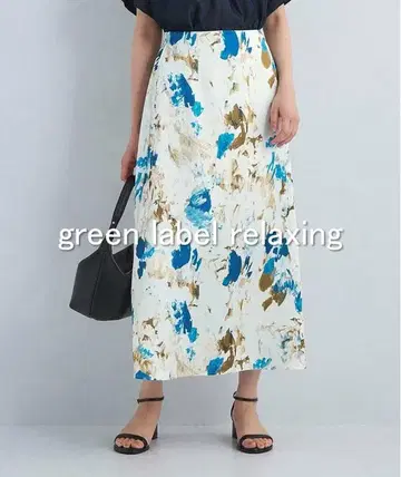 [새상품급] green label relaxing 새틴 내로우 스커트 2