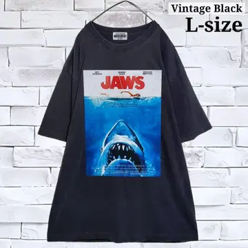 [ 새상품 ] JAWS 포스터 T셔츠 VintageBlack2