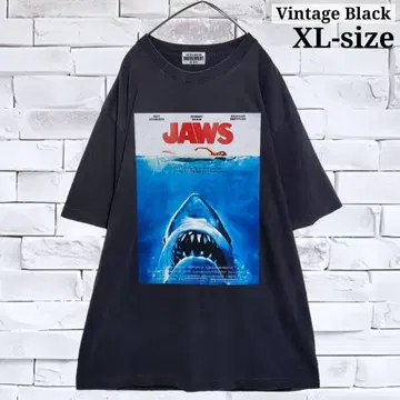 [ 새상품 ] JAWS 포스터T셔츠 VintageBlack3