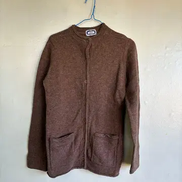 AUTHENTIC 브라운 긴팔 가디건