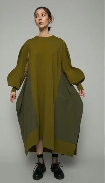 HeRIN.CYE 원피스 Jersey asymmetry OP