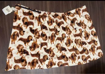 닥스 패턴 복슬복슬 롤 롱 스커트