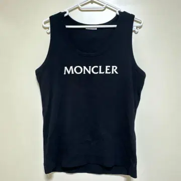 MONCLER 블랙 슬리브리스 T셔츠