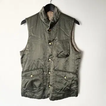 TAKEO KIKUCHI 큐프라 원단 충전솜 베스트 리버서블 올 시즌