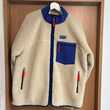 patagonia 플리스 자켓 XL 베이지 파랑