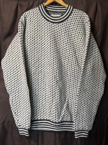 L.L.Bean 버즈아이 니트 스웨터 노르웨이산 레어 사이즈 XL 기장