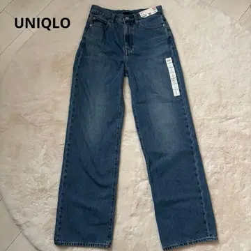 UNIQLO 와이드 스트레이트 청바지 여성용